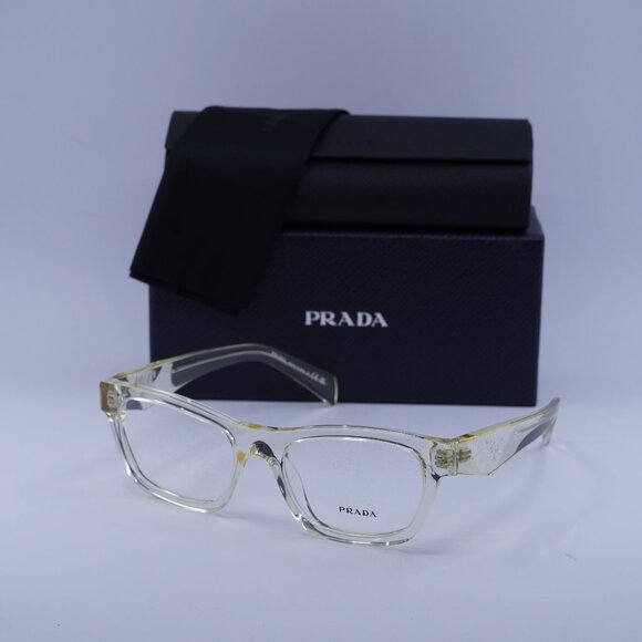 Prada PRB01V 19X1O1 Cat Eye Eyeglasses - Pale Gold Plated 54mm - Picture 1 of 9